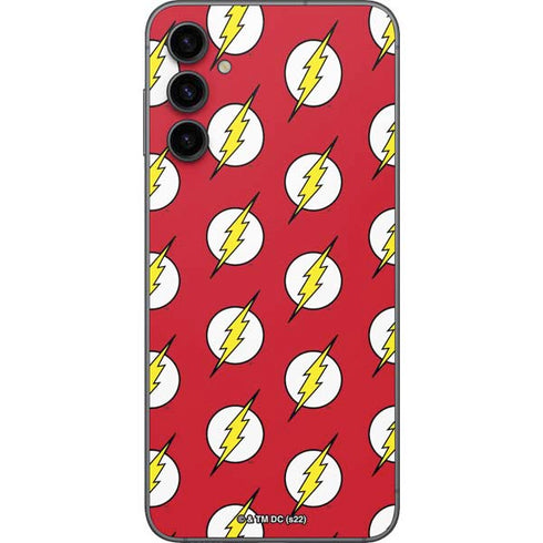 DC Comics The Flash Logo Pattern Galaxy A14 5G Skin