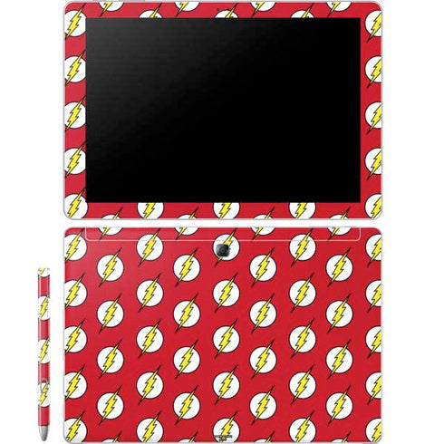 DC Comics The Flash Logo Pattern Galaxy Book 12in Skin