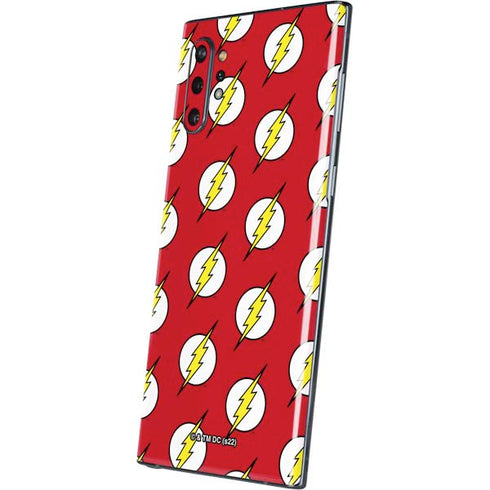 DC Comics The Flash Logo Pattern Galaxy Note 10 Plus Skin