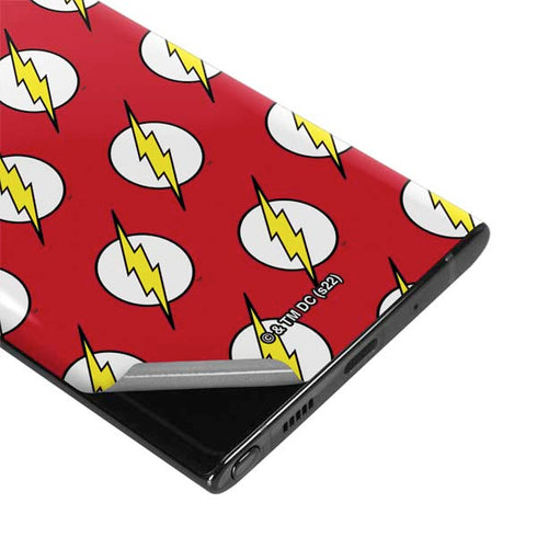 DC Comics The Flash Logo Pattern Galaxy Note 10 Plus Skin