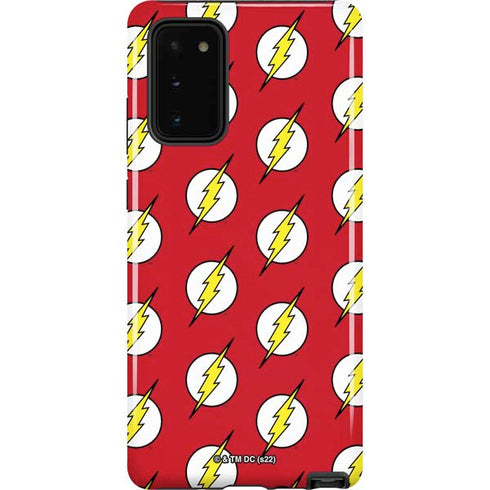 DC Comics The Flash Logo Pattern Galaxy Note20 5G Pro Case