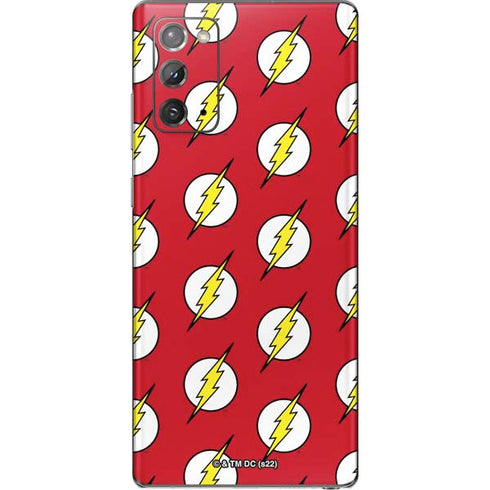 DC Comics The Flash Logo Pattern Galaxy Note20 5G Skin