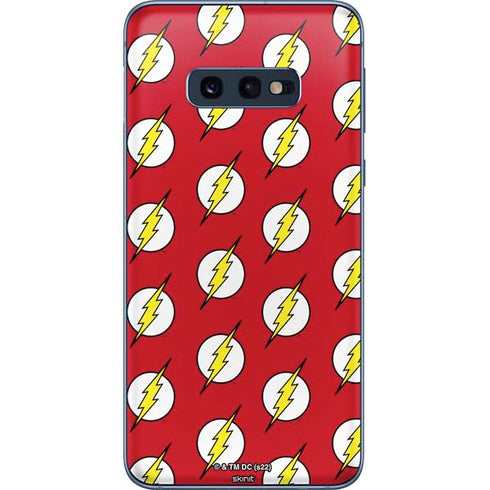 DC Comics The Flash Logo Pattern Galaxy S10e Skin