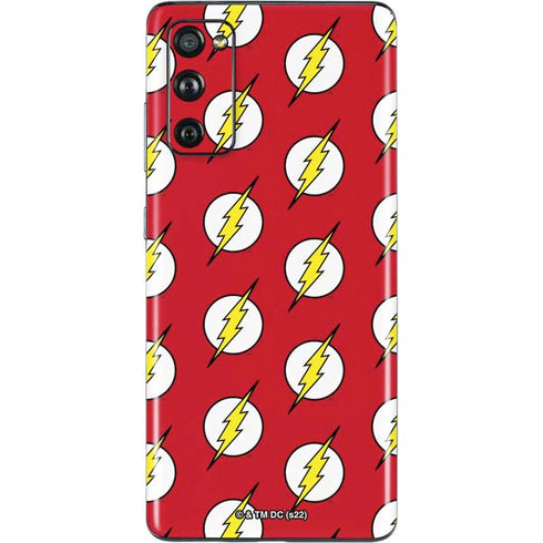 DC Comics The Flash Logo Pattern Galaxy S20 Fan Edition Skin