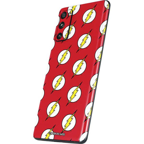 DC Comics The Flash Logo Pattern Galaxy S20 Fan Edition Skin