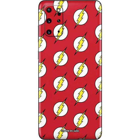 DC Comics The Flash Logo Pattern Galaxy S20 Plus Skin