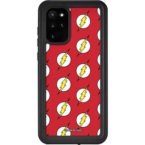 DC Comics The Flash Logo Pattern Galaxy S20 Plus Waterproof Case