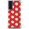 DC Comics The Flash Logo Pattern Galaxy S21 5G Clear Case