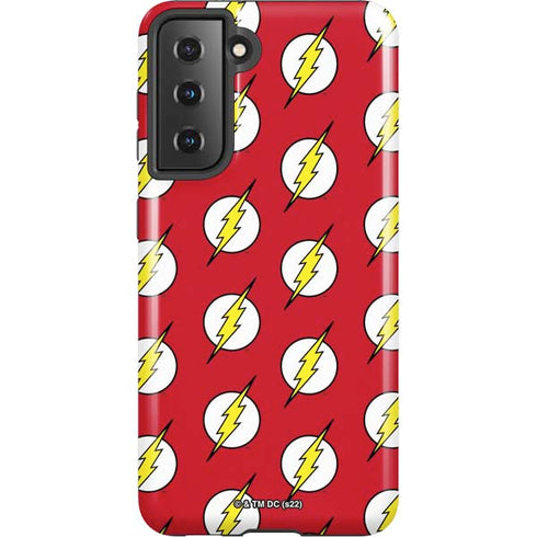 DC Comics The Flash Logo Pattern Galaxy S21 5G Pro Case