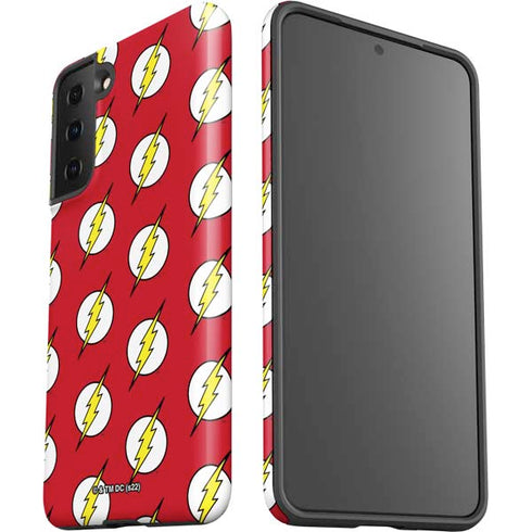 DC Comics The Flash Logo Pattern Galaxy S21 FE Pro Case