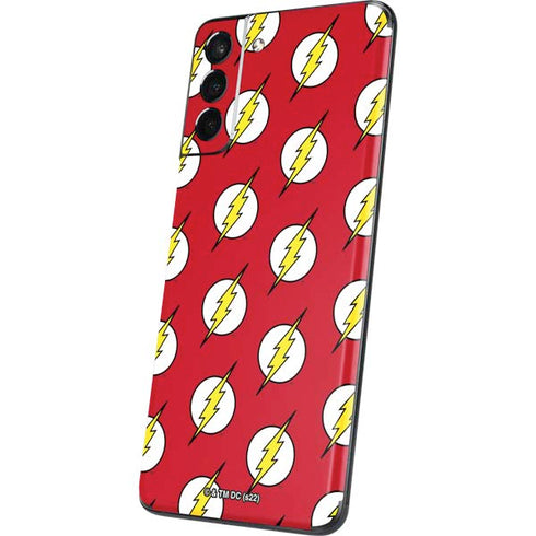 DC Comics The Flash Logo Pattern Galaxy S21 Plus 5G Skin