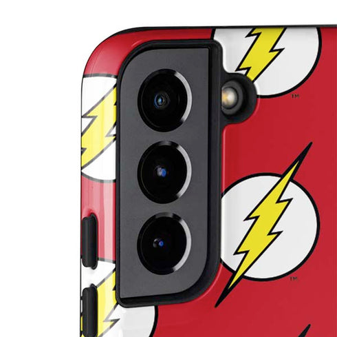 DC Comics The Flash Logo Pattern Galaxy S22 Pro Case
