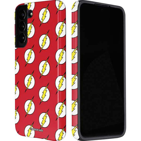 DC Comics The Flash Logo Pattern Galaxy S22 Pro Case