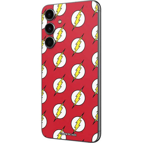 DC Comics The Flash Logo Pattern Galaxy S23 FE Skin