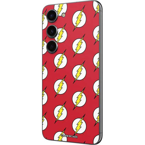 DC Comics The Flash Logo Pattern Galaxy S23 Skin
