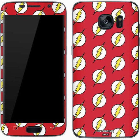 DC Comics The Flash Logo Pattern Galaxy S7 Skin