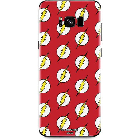 DC Comics The Flash Logo Pattern Galaxy S8 Skin