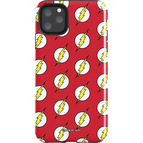 DC Comics The Flash Logo Pattern iPhone 11 Pro Max Impact Case