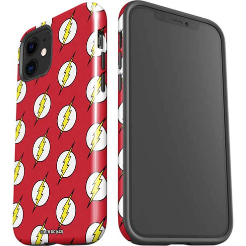 DC Comics The Flash Logo Pattern iPhone 12 Impact Case