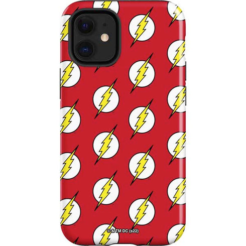DC Comics The Flash Logo Pattern iPhone 12 Mini Impact Case
