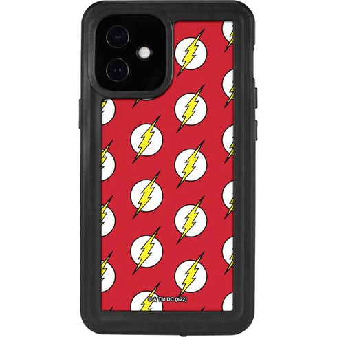 DC Comics The Flash Logo Pattern iPhone 12 Mini Waterproof Case