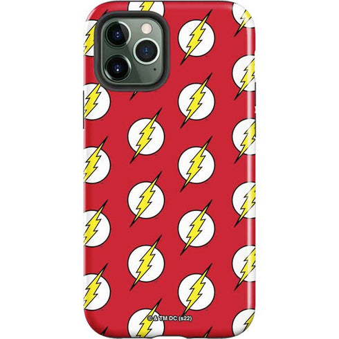 DC Comics The Flash Logo Pattern iPhone 12 Pro Impact Case