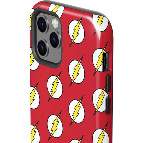 DC Comics The Flash Logo Pattern iPhone 12 Pro Impact Case
