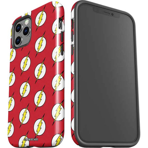 DC Comics The Flash Logo Pattern iPhone 12 Pro Impact Case