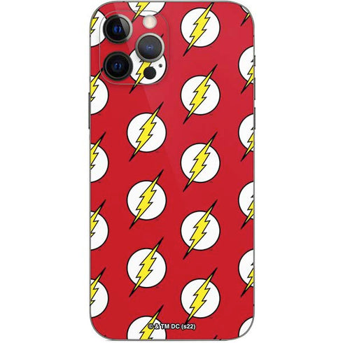 DC Comics The Flash Logo Pattern iPhone 12 Pro Skin