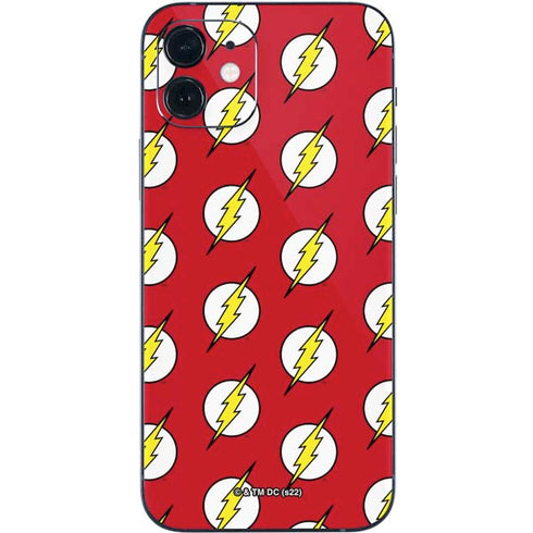 DC Comics The Flash Logo Pattern iPhone 12 Skin