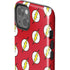 DC Comics The Flash Logo Pattern iPhone 15 Plus Impact Case