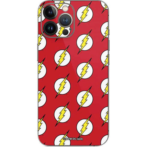 DC Comics The Flash Logo Pattern iPhone 14 Pro Max Skin