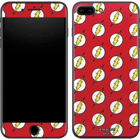 DC Comics The Flash Logo Pattern iPhone 8 Plus Skin