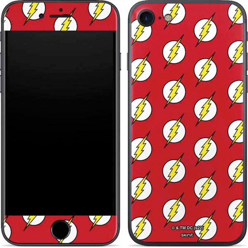 DC Comics The Flash Logo Pattern iPhone 8 Skin