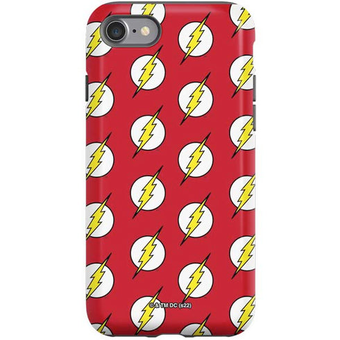 DC Comics The Flash Logo Pattern iPhone SE (2nd & 3rd Gen) Pro Case