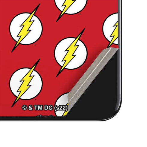 DC Comics The Flash Logo Pattern iPhone SE (2nd & 3rd Gen) Skin