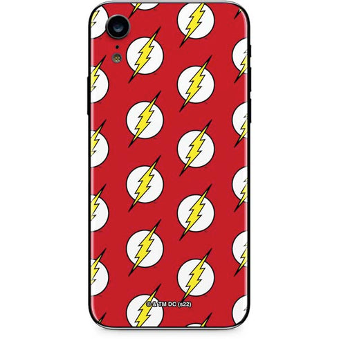 DC Comics The Flash Logo Pattern iPhone XR Skin