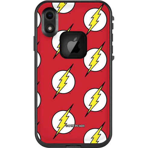 DC Comics The Flash Logo Pattern LifeProof Fre iPhone Skin