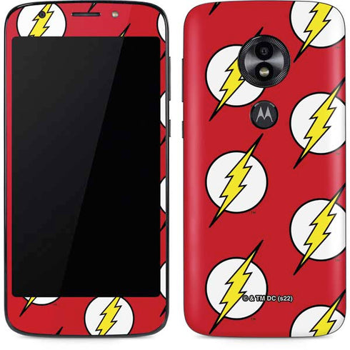 DC Comics The Flash Logo Pattern Moto E5 Play Skin