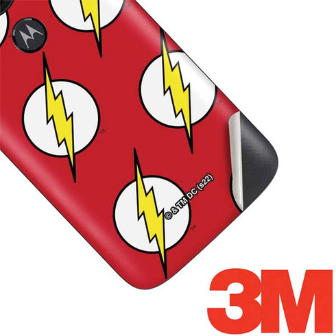 DC Comics The Flash Logo Pattern Moto E5 Play Skin