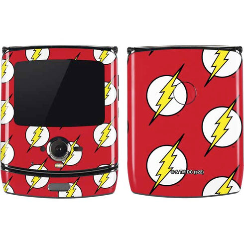 DC Comics The Flash Logo Pattern Motorola RAZR Skin