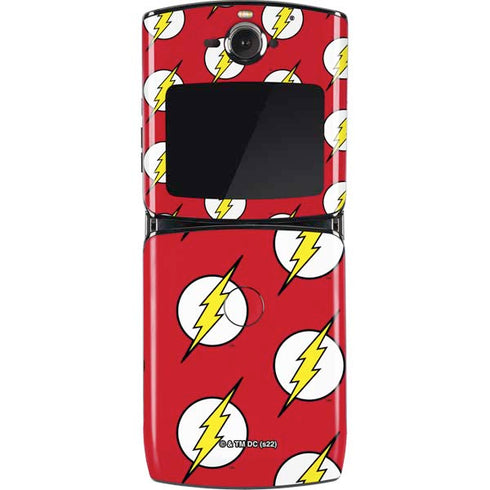 DC Comics The Flash Logo Pattern Motorola RAZR Skin