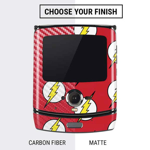 DC Comics The Flash Logo Pattern Motorola RAZR Skin