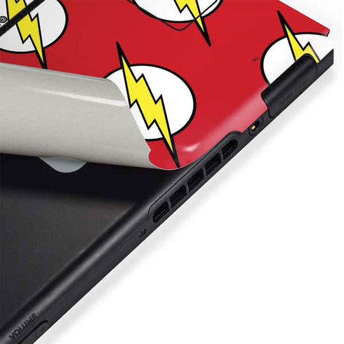 DC Comics The Flash Logo Pattern Nintendo Switch Bundle Skin