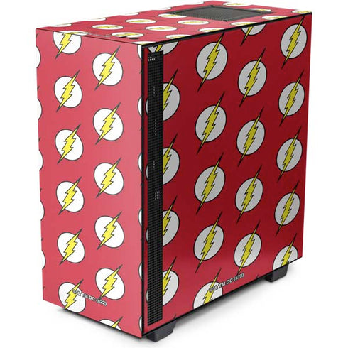 DC Comics The Flash Logo Pattern NZXT H510 Compact ATX Mid-Tower Case Skin