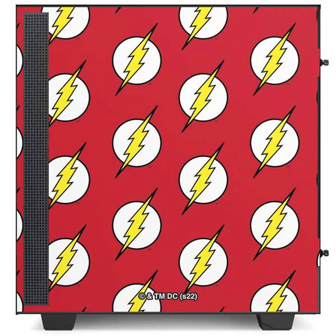 DC Comics The Flash Logo Pattern NZXT H510 Compact ATX Mid-Tower Case Skin