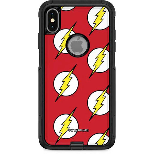 DC Comics The Flash Logo Pattern Otterbox Commuter iPhone Skin