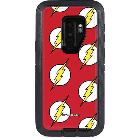 DC Comics The Flash Logo Pattern Otterbox Defender Galaxy Skin