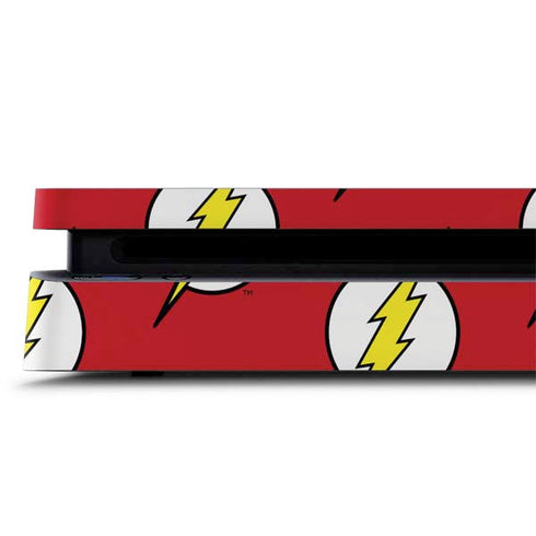 DC Comics The Flash Logo Pattern PS4 Slim Skin