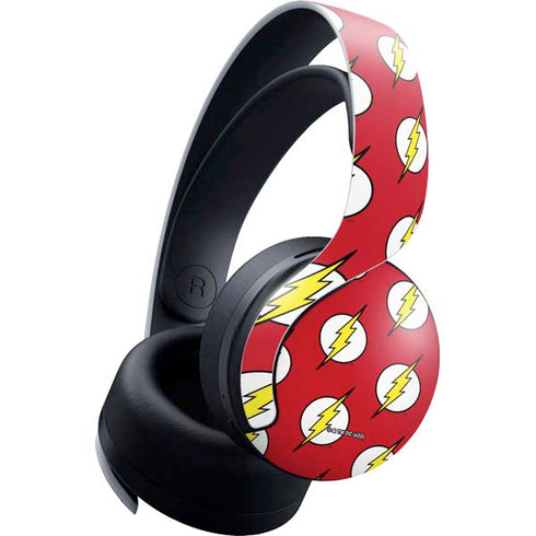 DC Comics The Flash Logo Pattern PULSE 3D Wireless Headset for PS5 Skin